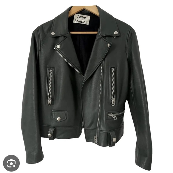 Zara Basic black leather jacket - Picture 5 of 5